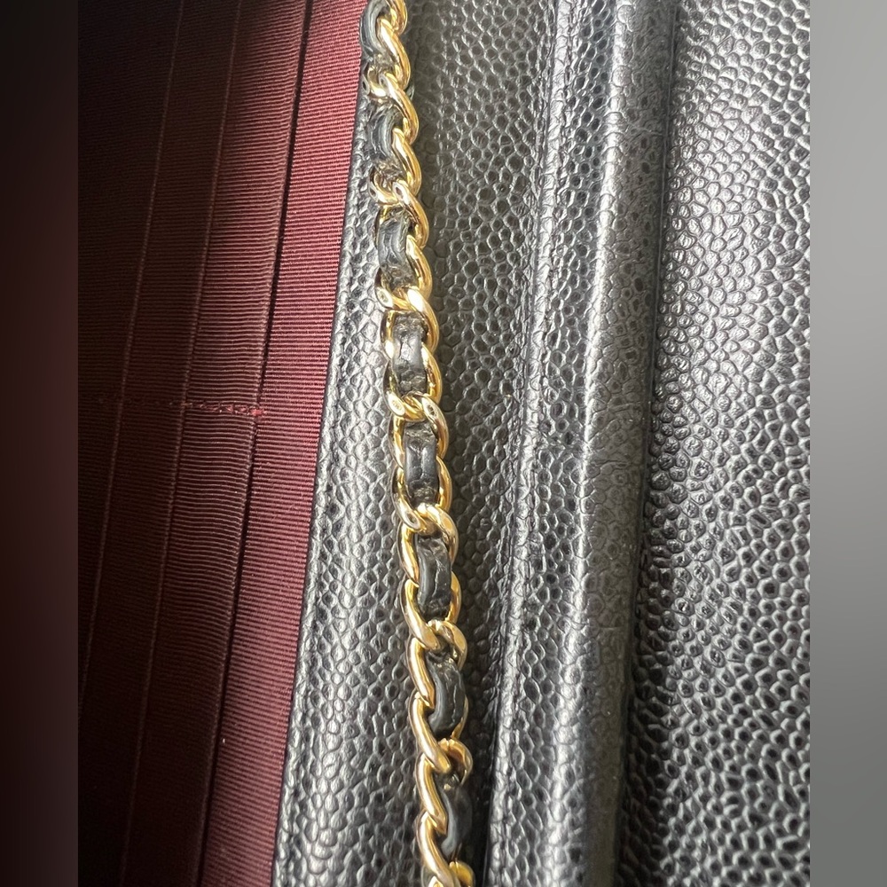 Chanel Wallet On Chain (WOC) Black Caviar Leather With Gold Hardware - Picture 16 of 16